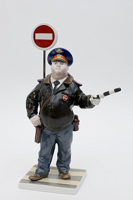 Traffic cop (Motorist's friend). From the series "Disappearing types". 14 of 50 2019