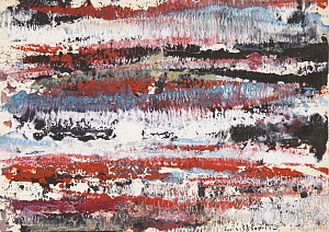 Abstract composition. Mikhnovsky birches 1960
