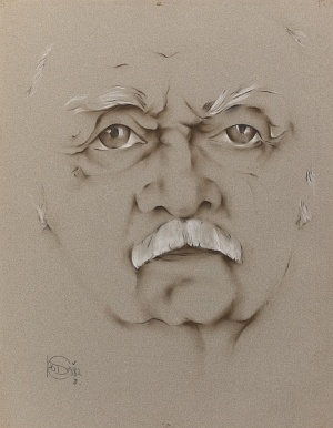 Portrait of People's Artist of Russia F.M. Nikitin 1982