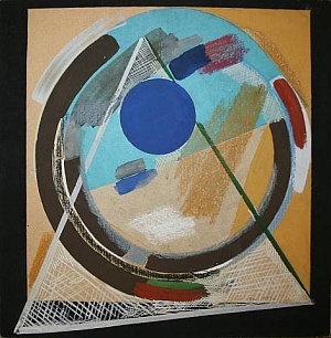  Composition with Blue Circle 1989