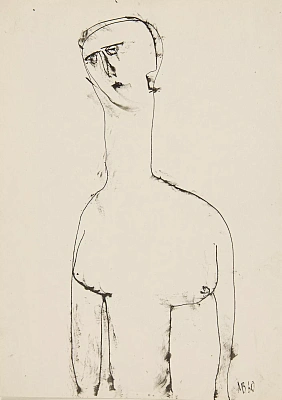 From the cycle "Girl with a ball" 1960
