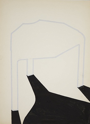 Composition with the Stool and Shadow 1968-1969