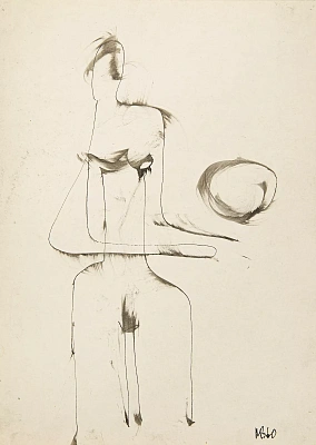 From the cycle "Girl with a ball" 1960