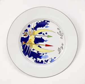 The plate "The Spirit of the Euro". From the series "Angels of Signs" 2008