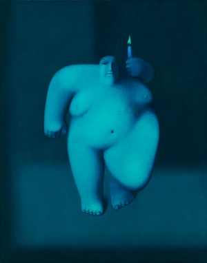 Woman With a Candle 1988