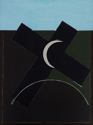 Composition with a Black Cross 1991