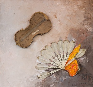 Composition ﻿with﻿ Violin﻿﻿ and﻿ Fan 1971