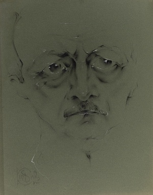 Portrait of film director Stanislav Govorukhin 1983