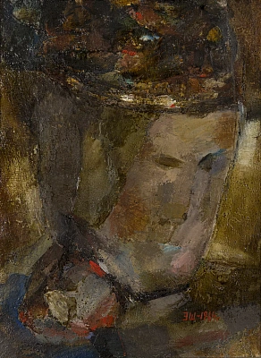 Woman with a flower 1964