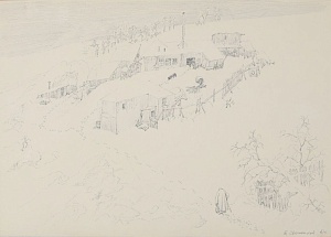 Окраина Тарусы 1961