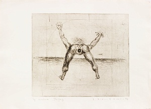 From the album of etchings "City - Masks"  1972