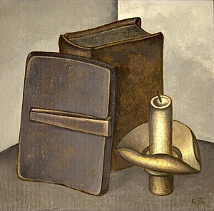 Icon, Book and Candle in a Bent Candlestick 1974