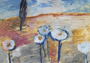 Пейзаж с цветами 1990-е