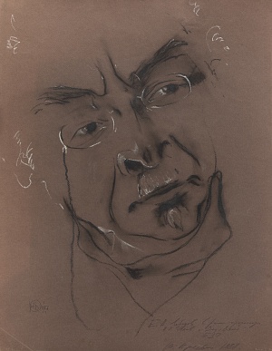 Portrait of Evgeny Lebedev as Professor Serebryakov 1987